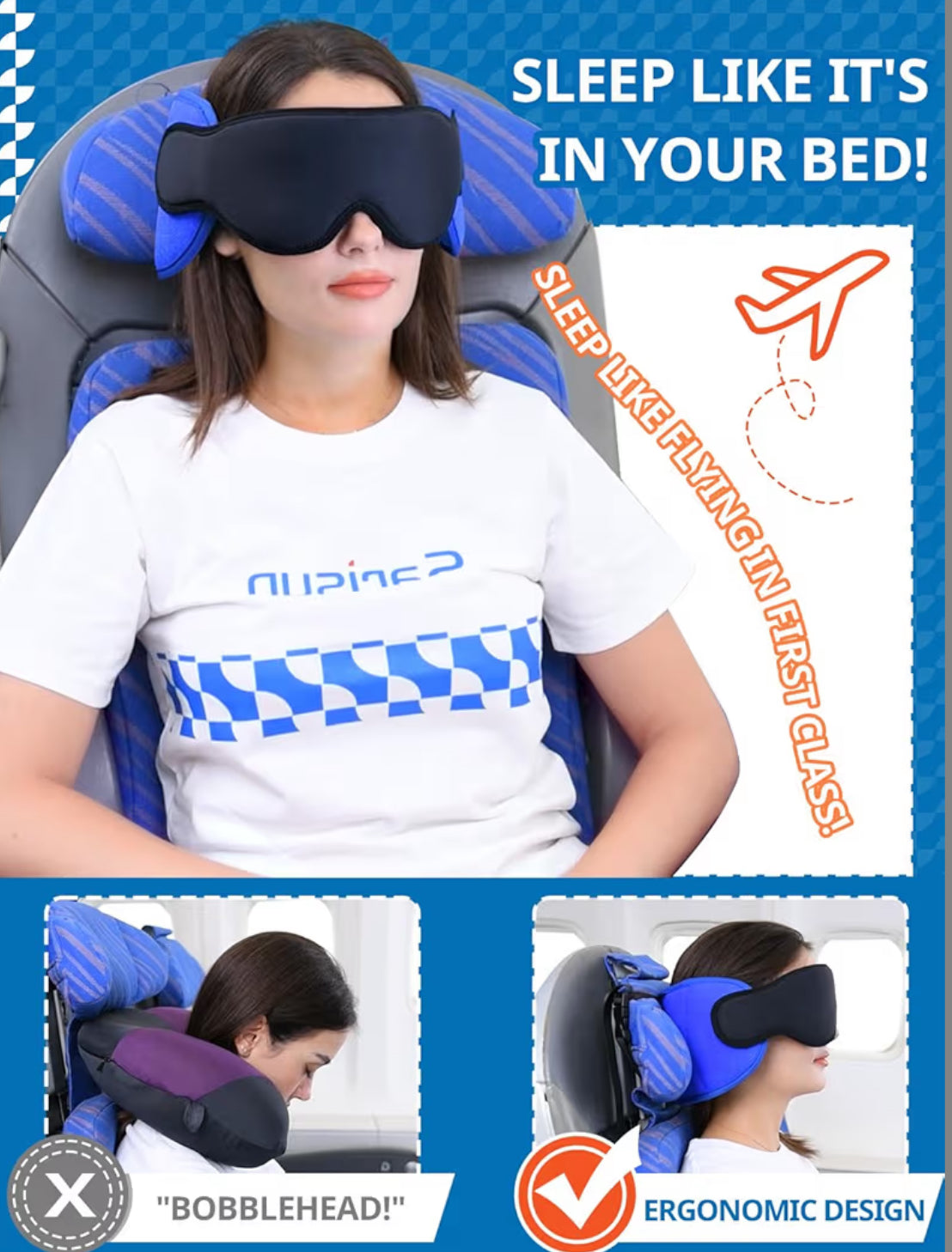 Premium Sleep Bundle: Eye Mask & Pillow