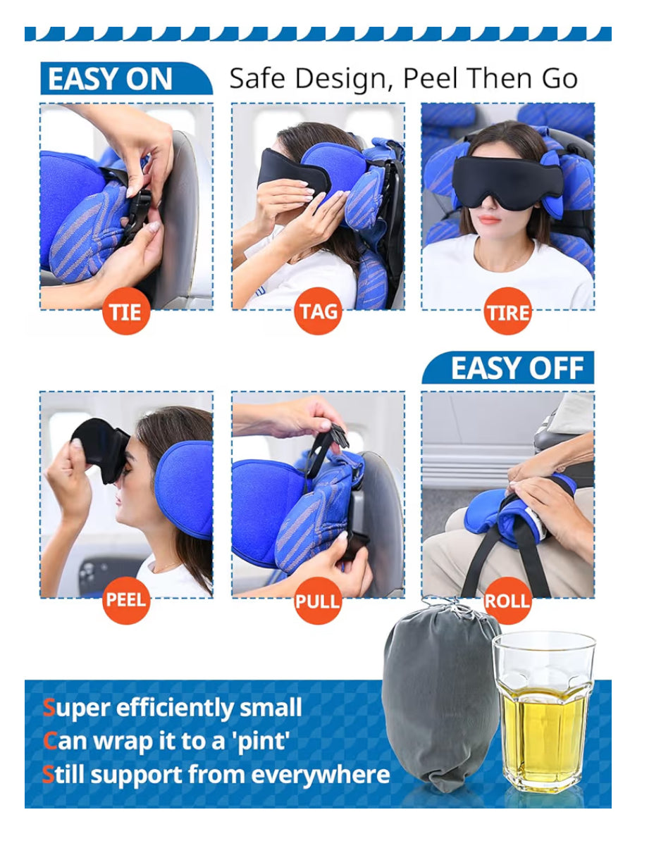 Premium Sleep Bundle: Eye Mask & Pillow